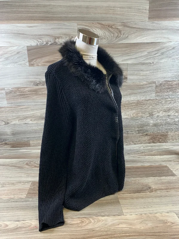 Sweater Cardigan By Chicos In Black, Size: Xl