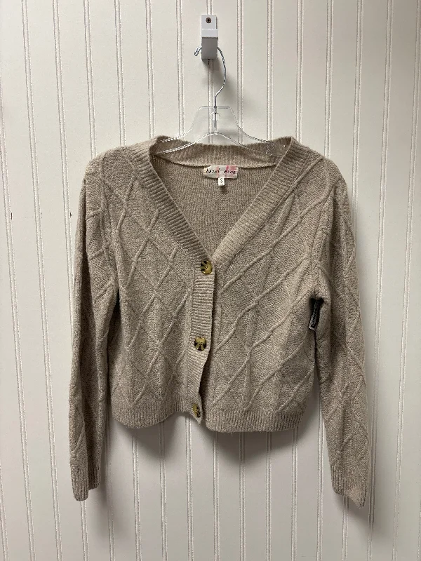 Sweater Cardigan By Clothes Mentor In Brown, Size: S