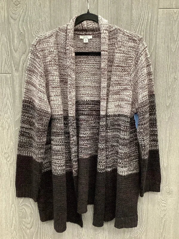 Sweater Cardigan By Croft And Barrow In Purple, Size: Xxl