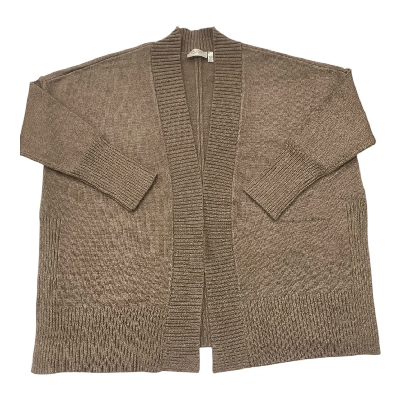 Sweater Cardigan By Rd Style In Brown, Size: M