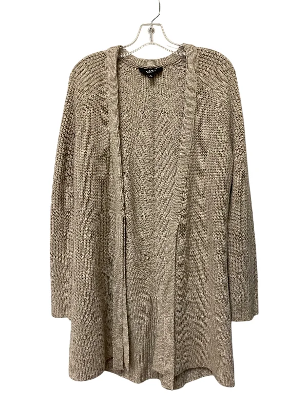 Sweater Cardigan By Simply Vera In Beige, Size: S