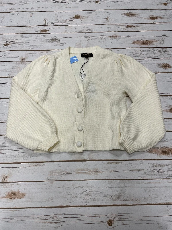 Sweater Cardigan By Truth In Cream, Size: S