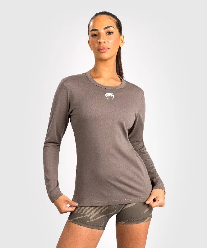 UFC Adrenaline by Venum Fight Week Women’s Long Sleeve Cotton T-Shirt- Bronze