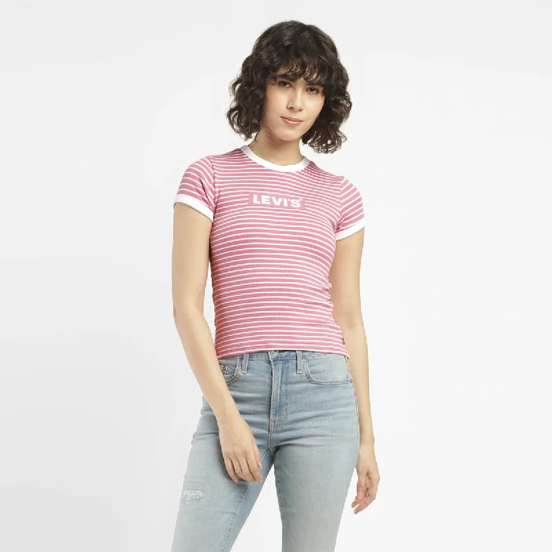 Women's Striped Slim Fit T-shirt