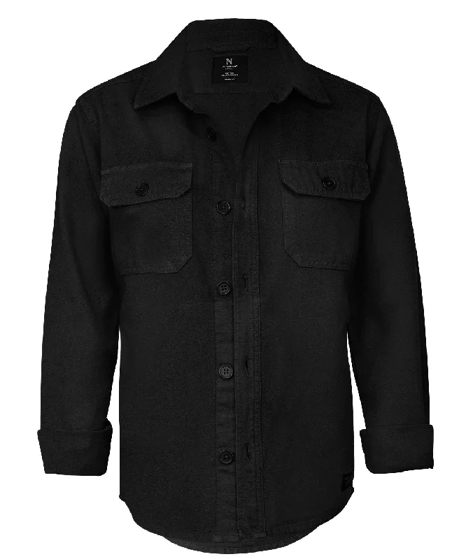 Napa unisex  versatile overshirt | Black