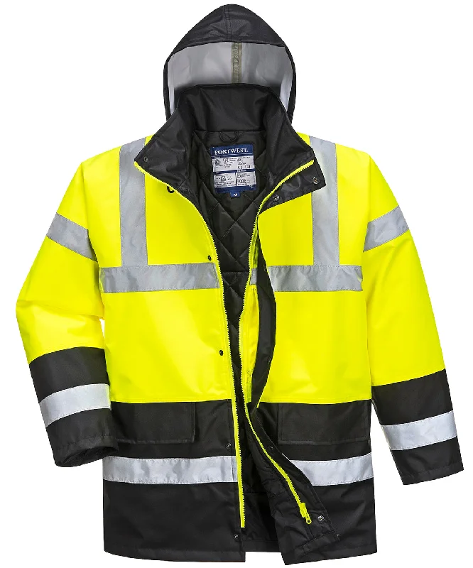 Hi-vis traffic jacket (S466/S467) | Yellow/Navy