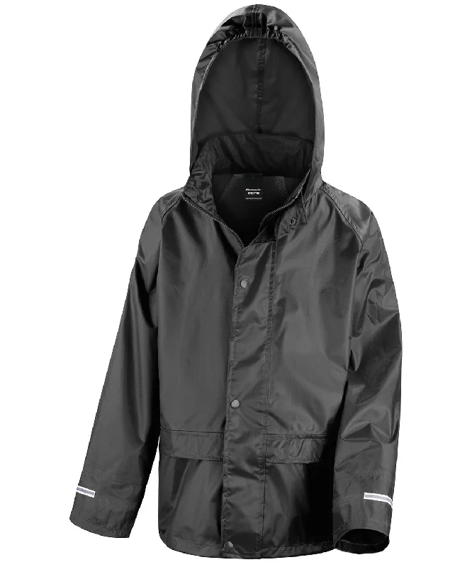 Core junior rain jacket | Black