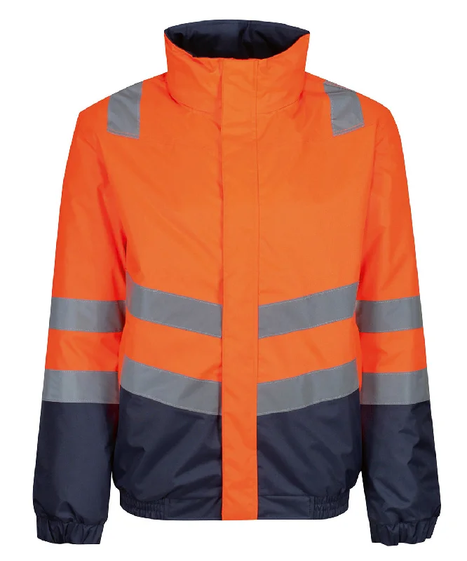 Pro hi-vis classic bomber jacket | Orange/Navy