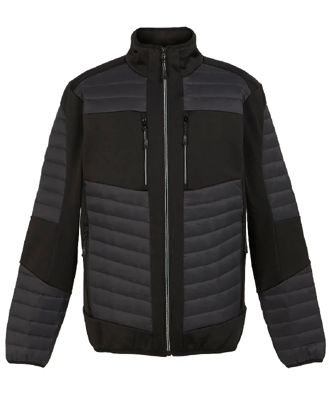 E-Volve unisex thermal hybrid jacket | Ash/Black