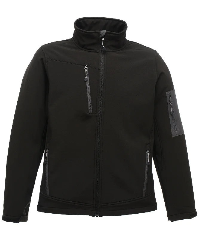 Arcola 3-layer softshell | Black/Seal Grey