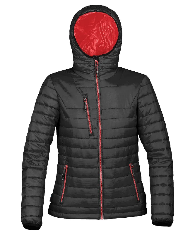 Womens gravity thermal shell | Black/True Red