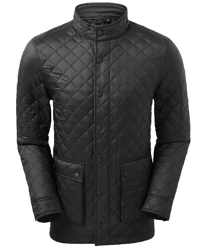 Quartic quilt jacket | Black