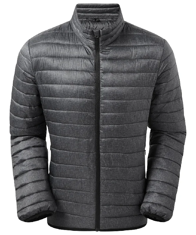 Melange padded jacket | Charcoal Melange