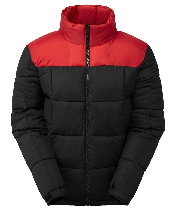 Fourteener box quilt jacket | Black/Red