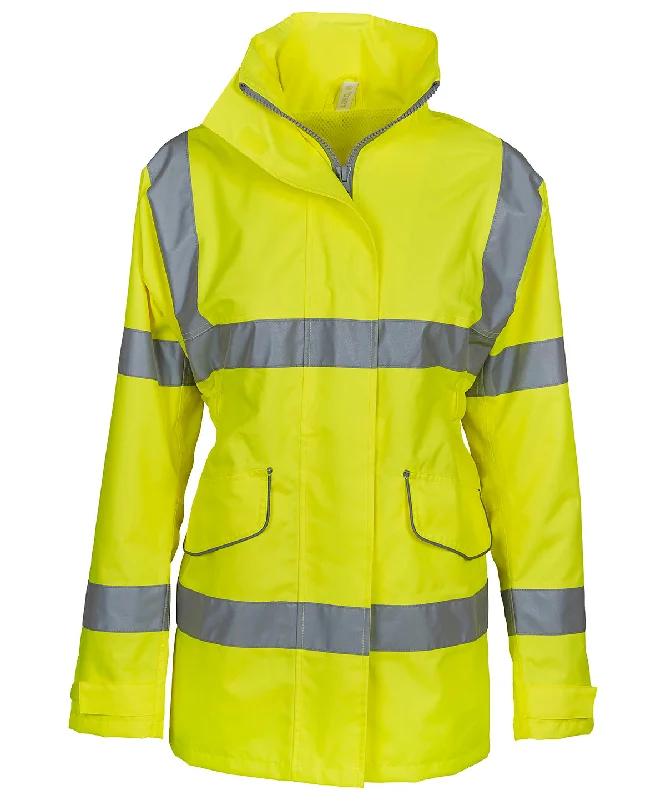 Womens hi-vis executive jacket (HVP189) | Yellow