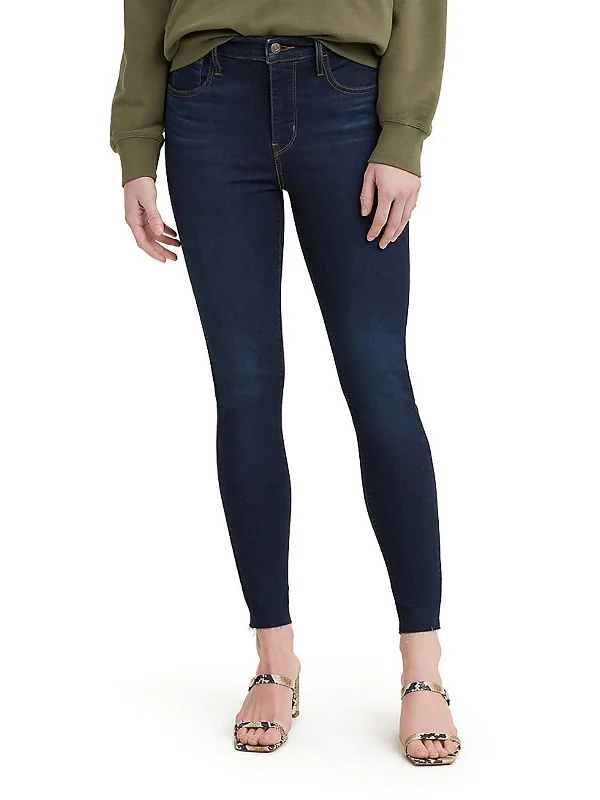 720 Womens High Rise Dark Wash Skinny Jeans