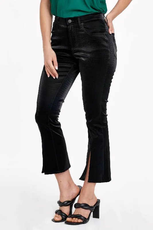 Jeanne Snake Pant In Black