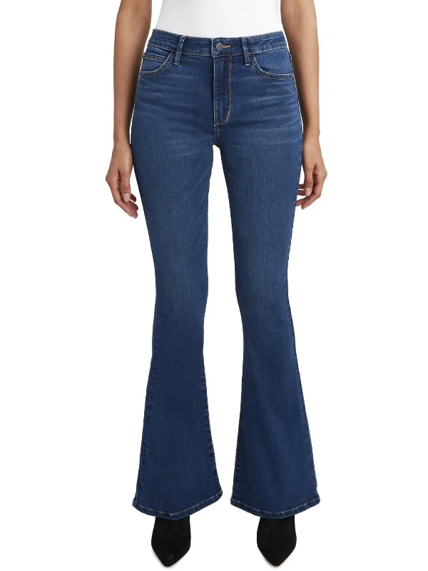 Womens Denim Stretch Flare Jeans