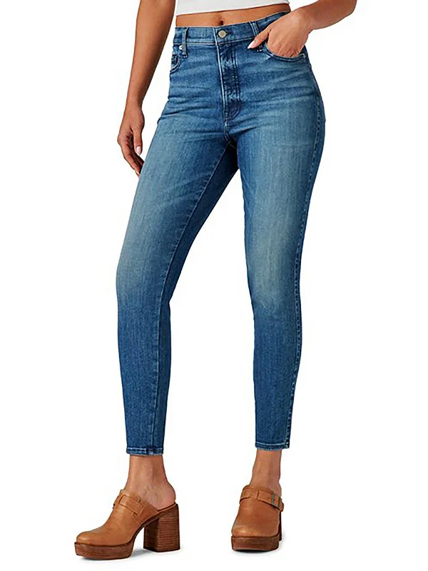 Womens High-Rise Ankle Skinny Jeans