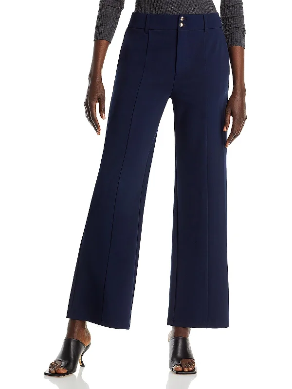 Womens High Rise Work Wear Straight Leg Pants