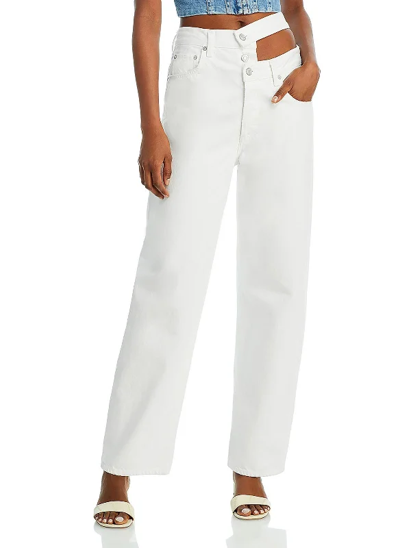 Womens Organic Cotton Straight Leg Jeans