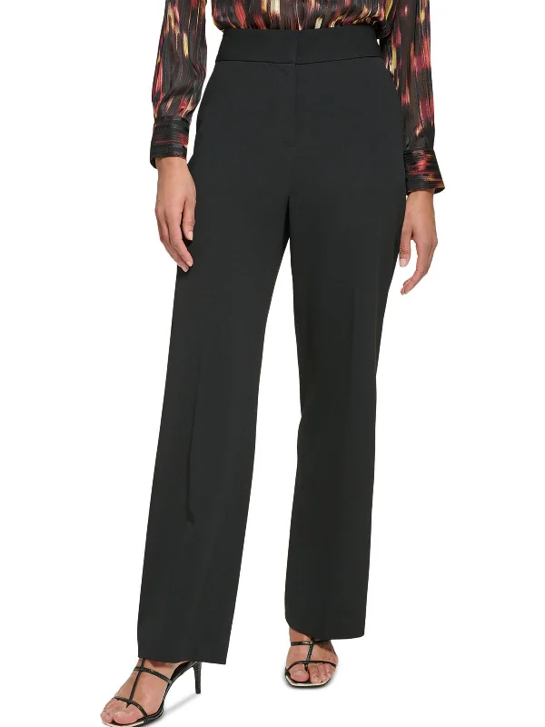 Womens Scuba Crepe Wide Leg Pants